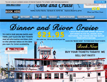 Tablet Screenshot of dineandcruise.com